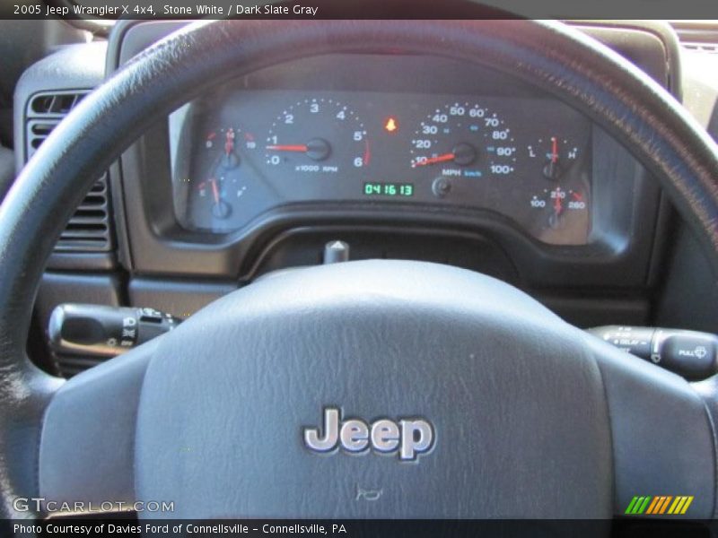 Stone White / Dark Slate Gray 2005 Jeep Wrangler X 4x4