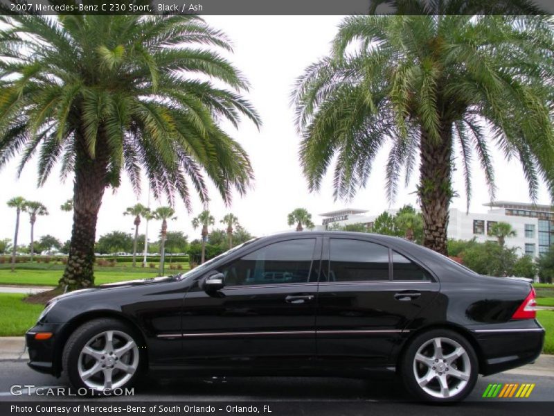Black / Ash 2007 Mercedes-Benz C 230 Sport