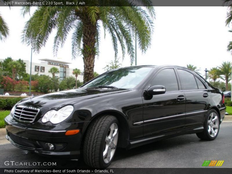 Black / Ash 2007 Mercedes-Benz C 230 Sport