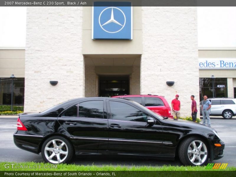 Black / Ash 2007 Mercedes-Benz C 230 Sport