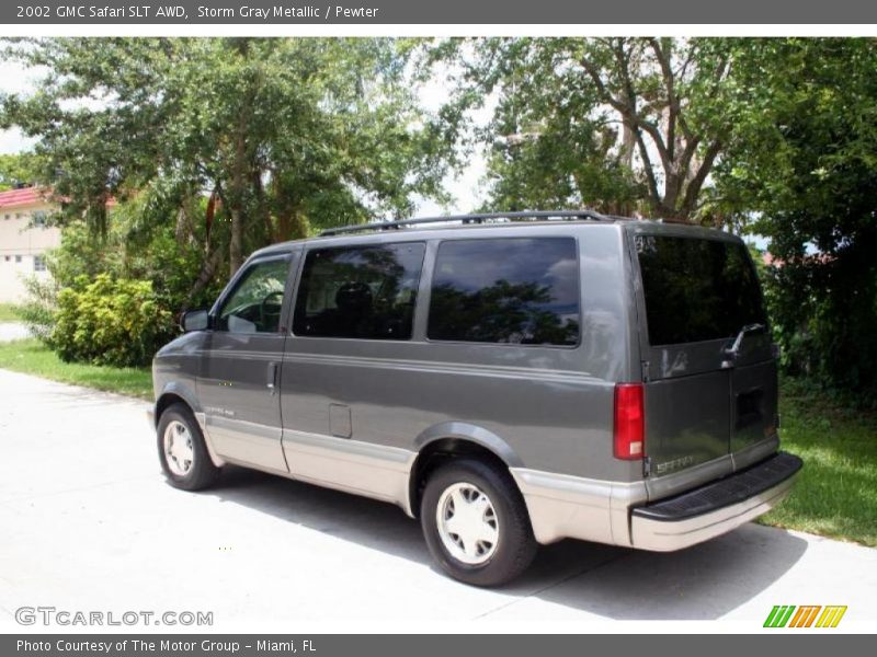 Storm Gray Metallic / Pewter 2002 GMC Safari SLT AWD