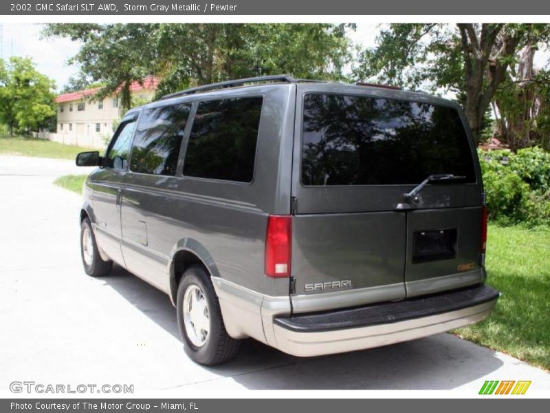 Storm Gray Metallic / Pewter 2002 GMC Safari SLT AWD