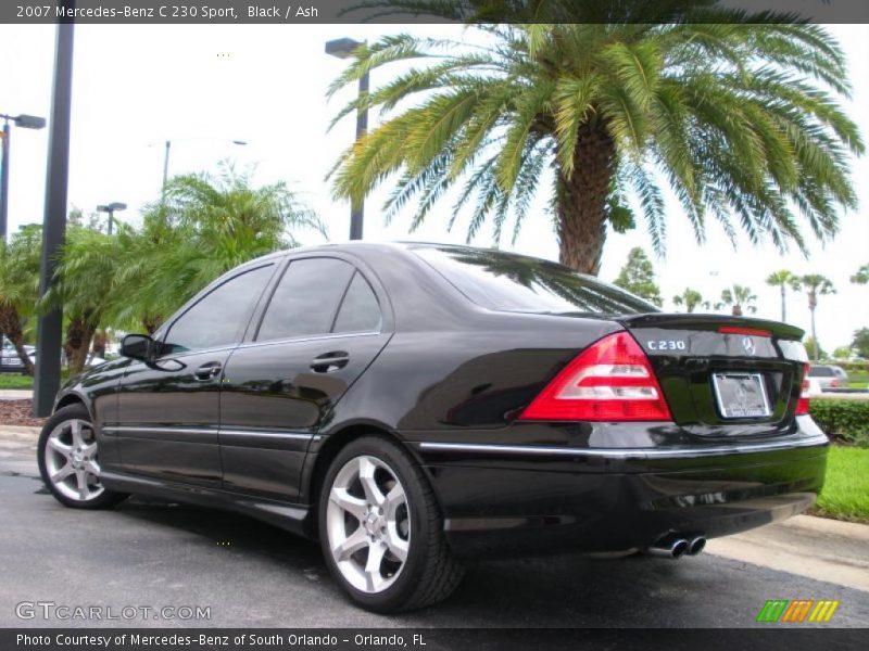 Black / Ash 2007 Mercedes-Benz C 230 Sport