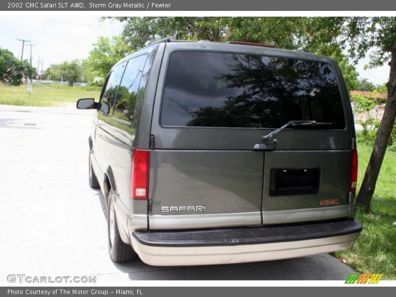 Storm Gray Metallic / Pewter 2002 GMC Safari SLT AWD