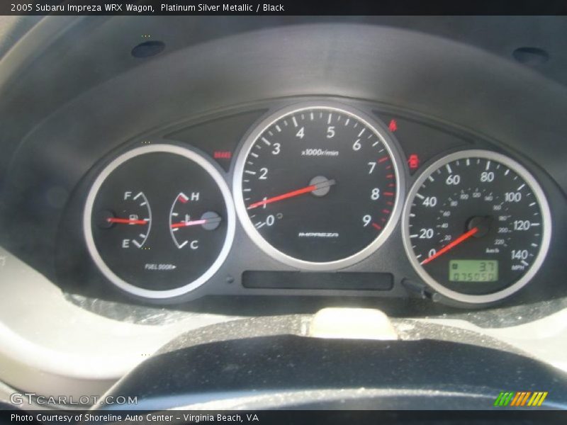 Platinum Silver Metallic / Black 2005 Subaru Impreza WRX Wagon