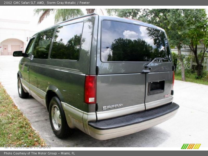 Storm Gray Metallic / Pewter 2002 GMC Safari SLT AWD