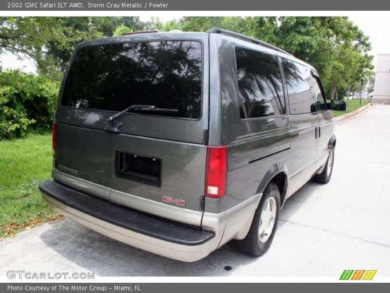 Storm Gray Metallic / Pewter 2002 GMC Safari SLT AWD