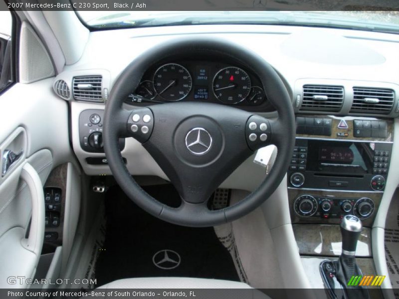 Black / Ash 2007 Mercedes-Benz C 230 Sport