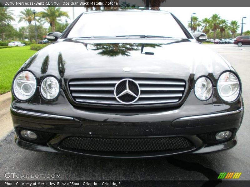Obsidian Black Metallic / Stone 2006 Mercedes-Benz CL 500