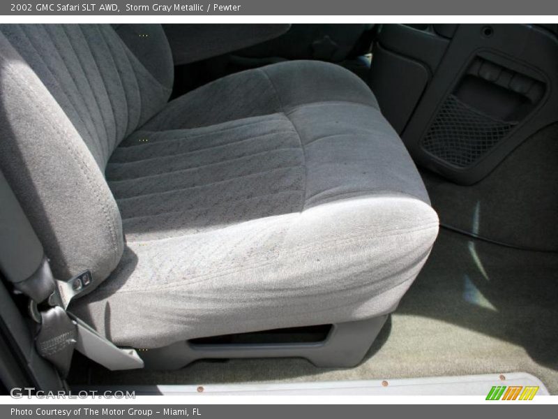 Storm Gray Metallic / Pewter 2002 GMC Safari SLT AWD