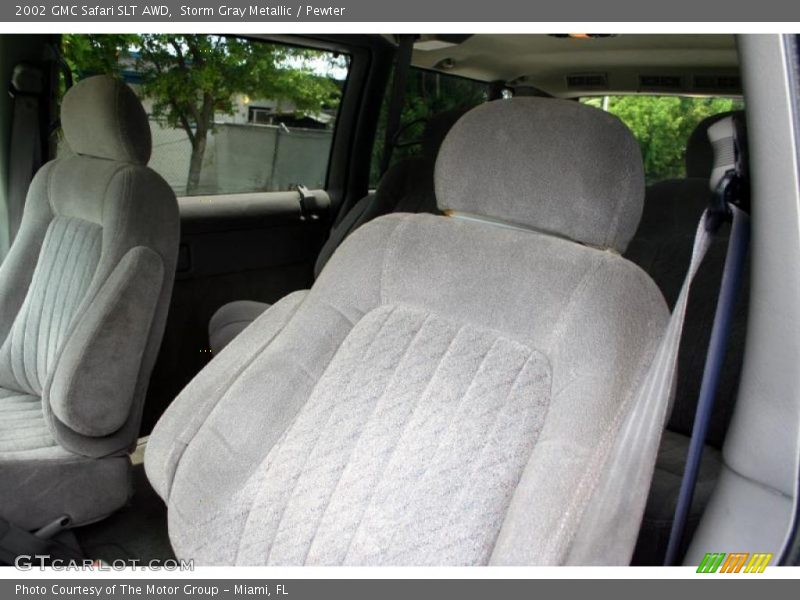 Storm Gray Metallic / Pewter 2002 GMC Safari SLT AWD