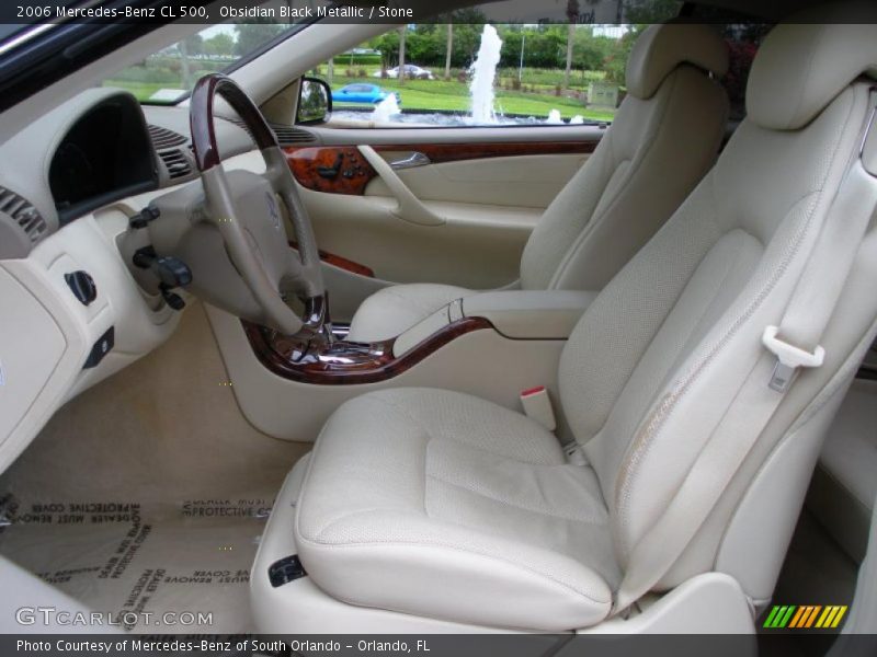 Obsidian Black Metallic / Stone 2006 Mercedes-Benz CL 500