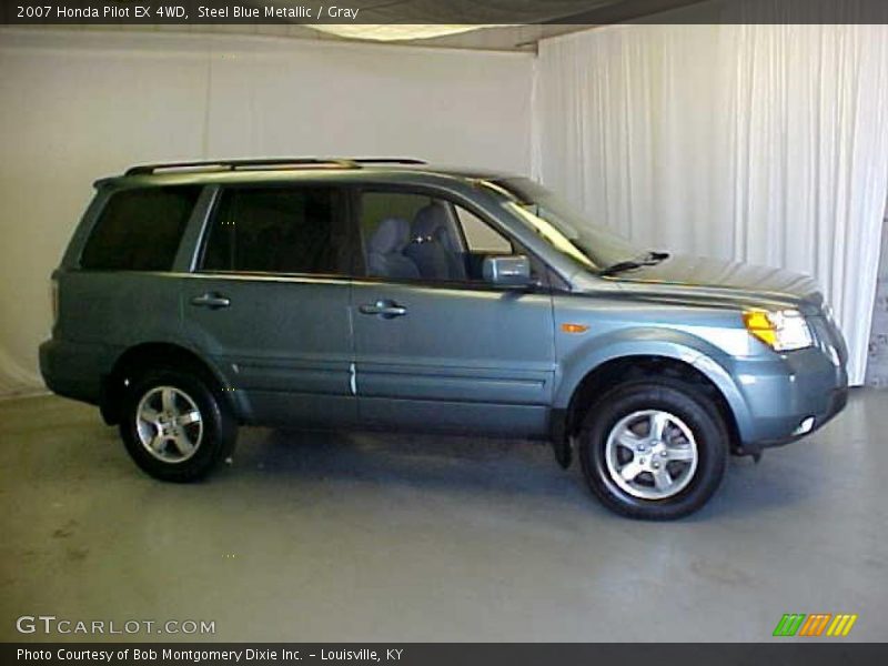 Steel Blue Metallic / Gray 2007 Honda Pilot EX 4WD