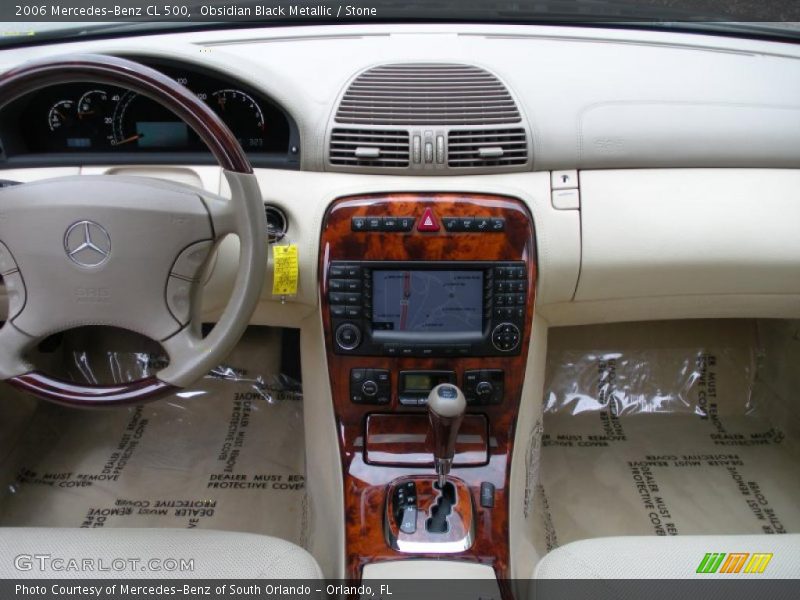 Obsidian Black Metallic / Stone 2006 Mercedes-Benz CL 500