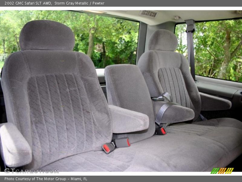 Storm Gray Metallic / Pewter 2002 GMC Safari SLT AWD