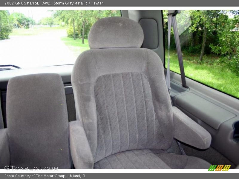 Storm Gray Metallic / Pewter 2002 GMC Safari SLT AWD