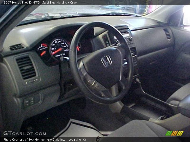 Steel Blue Metallic / Gray 2007 Honda Pilot EX 4WD