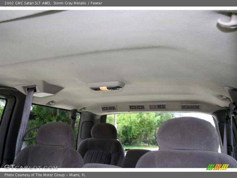 Storm Gray Metallic / Pewter 2002 GMC Safari SLT AWD