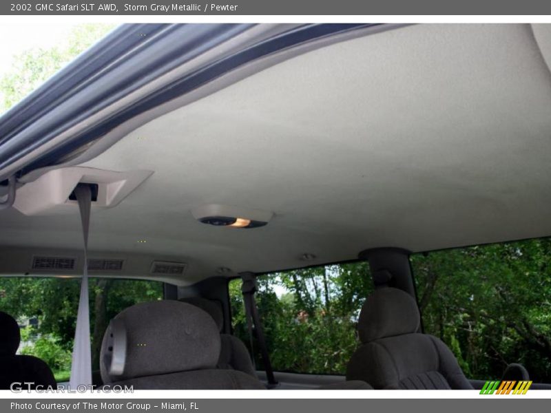 Storm Gray Metallic / Pewter 2002 GMC Safari SLT AWD