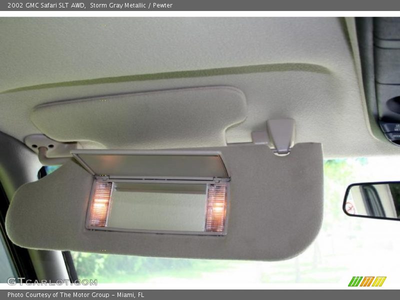 Storm Gray Metallic / Pewter 2002 GMC Safari SLT AWD