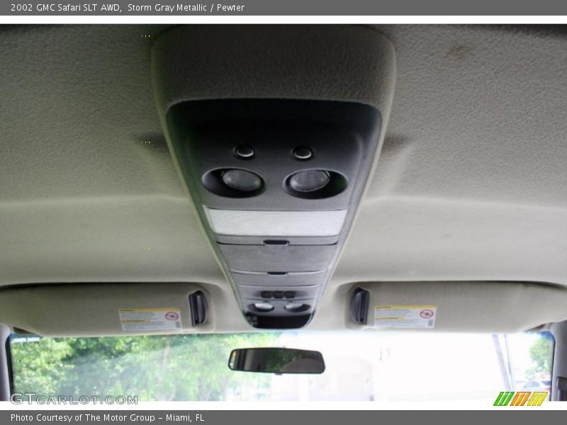 Storm Gray Metallic / Pewter 2002 GMC Safari SLT AWD