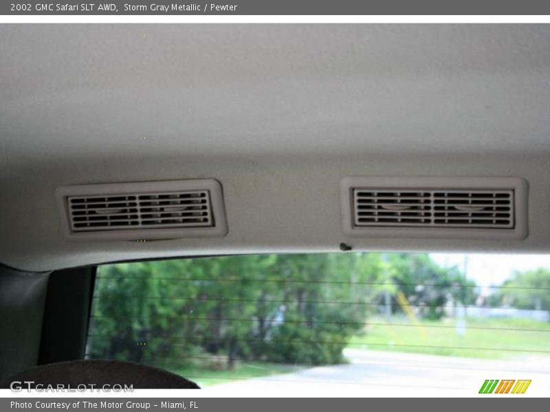 Storm Gray Metallic / Pewter 2002 GMC Safari SLT AWD