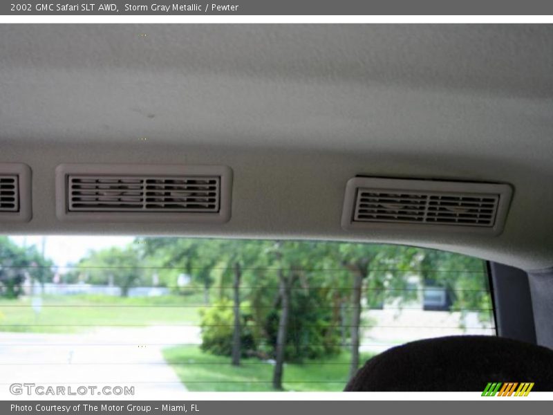Storm Gray Metallic / Pewter 2002 GMC Safari SLT AWD
