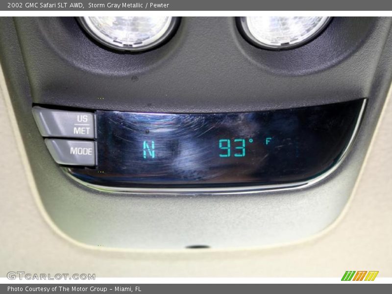 Storm Gray Metallic / Pewter 2002 GMC Safari SLT AWD