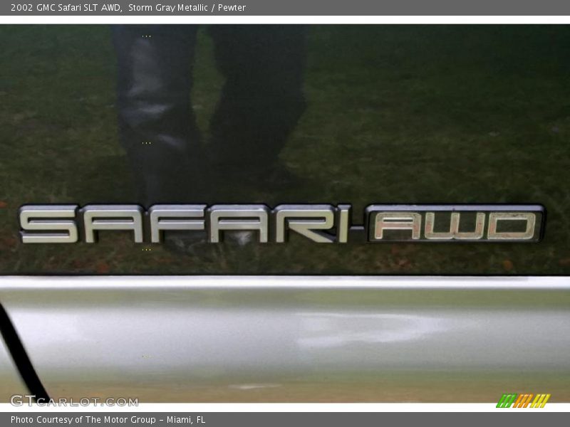 Storm Gray Metallic / Pewter 2002 GMC Safari SLT AWD