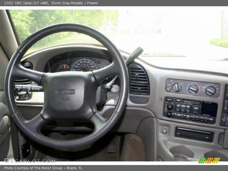 Storm Gray Metallic / Pewter 2002 GMC Safari SLT AWD