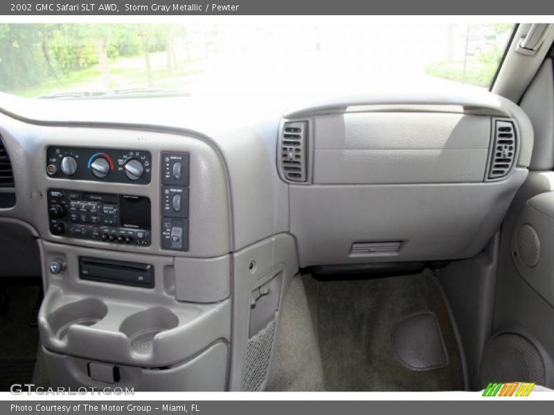 Storm Gray Metallic / Pewter 2002 GMC Safari SLT AWD