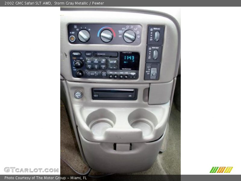 Storm Gray Metallic / Pewter 2002 GMC Safari SLT AWD