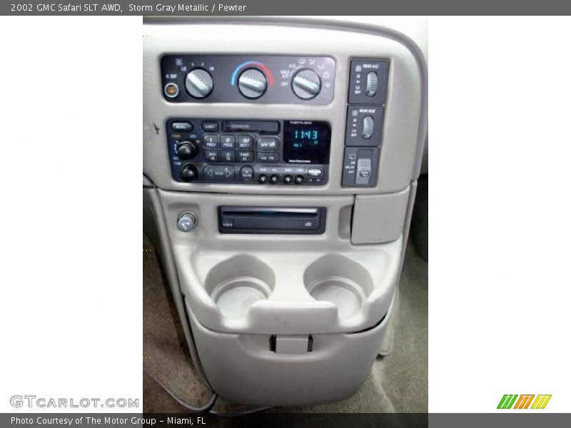 Storm Gray Metallic / Pewter 2002 GMC Safari SLT AWD