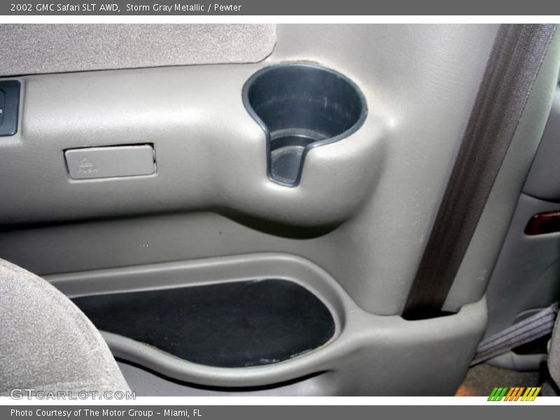 Storm Gray Metallic / Pewter 2002 GMC Safari SLT AWD
