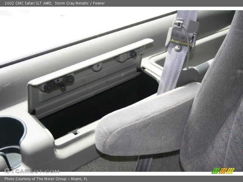 Storm Gray Metallic / Pewter 2002 GMC Safari SLT AWD
