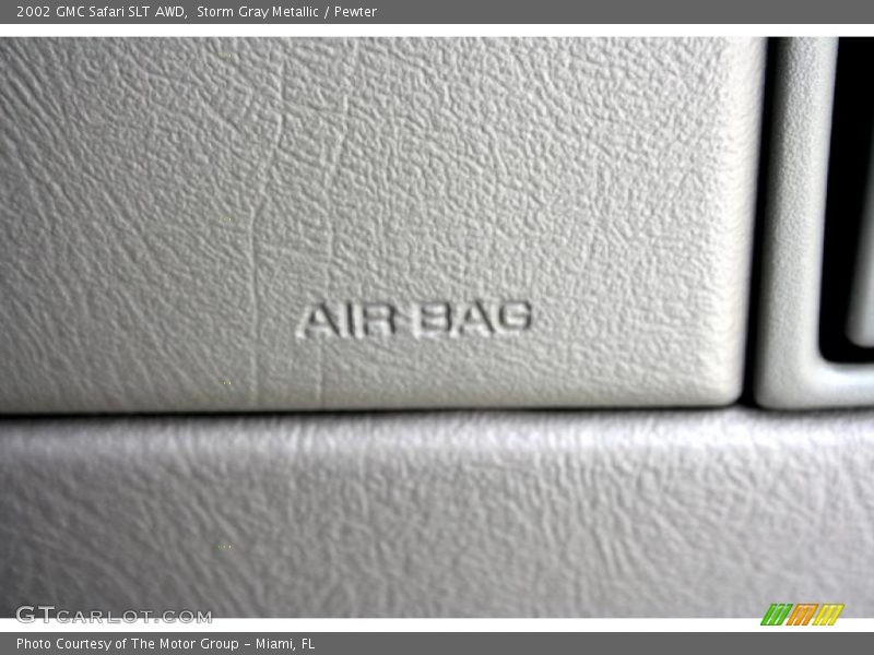 Storm Gray Metallic / Pewter 2002 GMC Safari SLT AWD