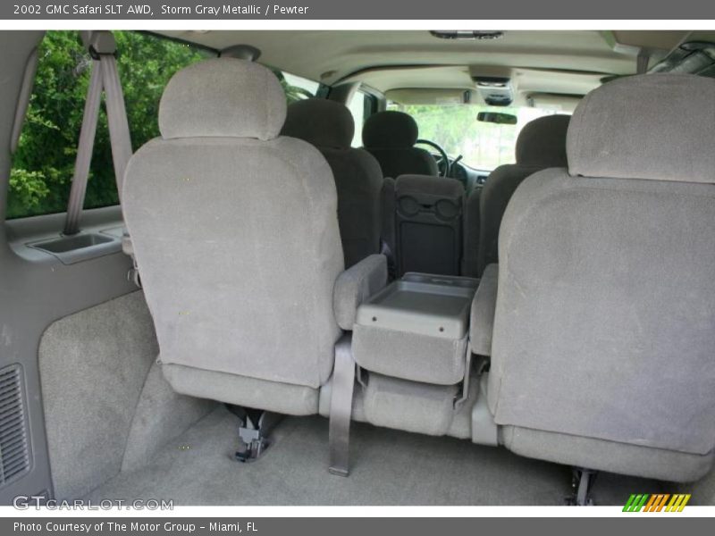 Storm Gray Metallic / Pewter 2002 GMC Safari SLT AWD
