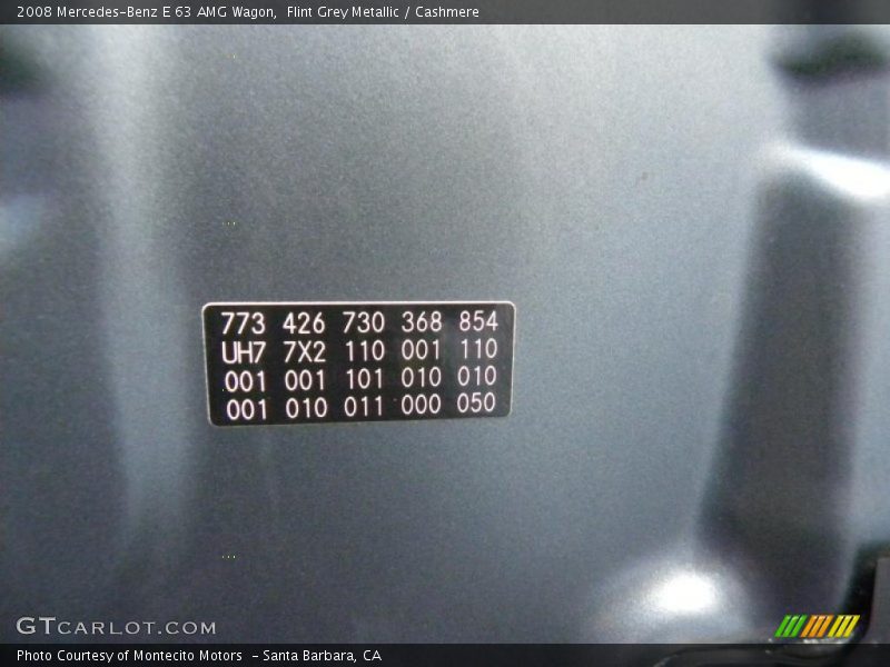 Flint Grey Metallic / Cashmere 2008 Mercedes-Benz E 63 AMG Wagon