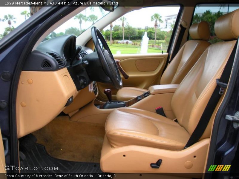 Azure Blue Metallic / Sand 1999 Mercedes-Benz ML 430 4Matic