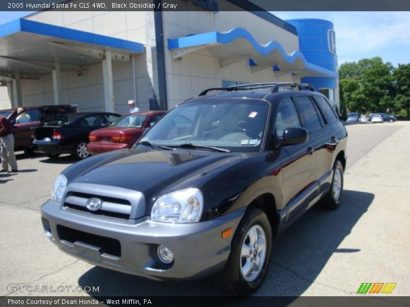 Black Obsidian / Gray 2005 Hyundai Santa Fe GLS 4WD