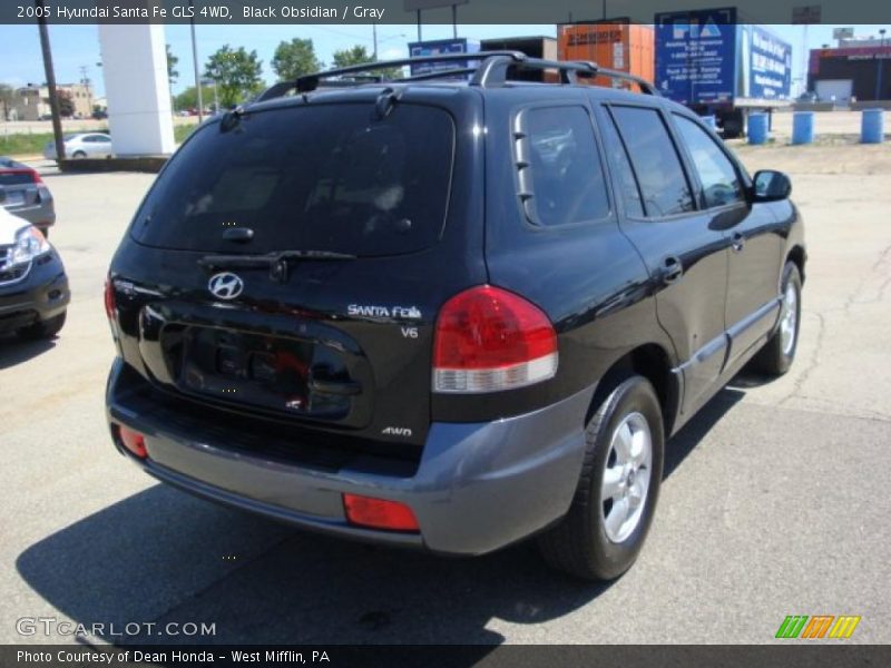 Black Obsidian / Gray 2005 Hyundai Santa Fe GLS 4WD