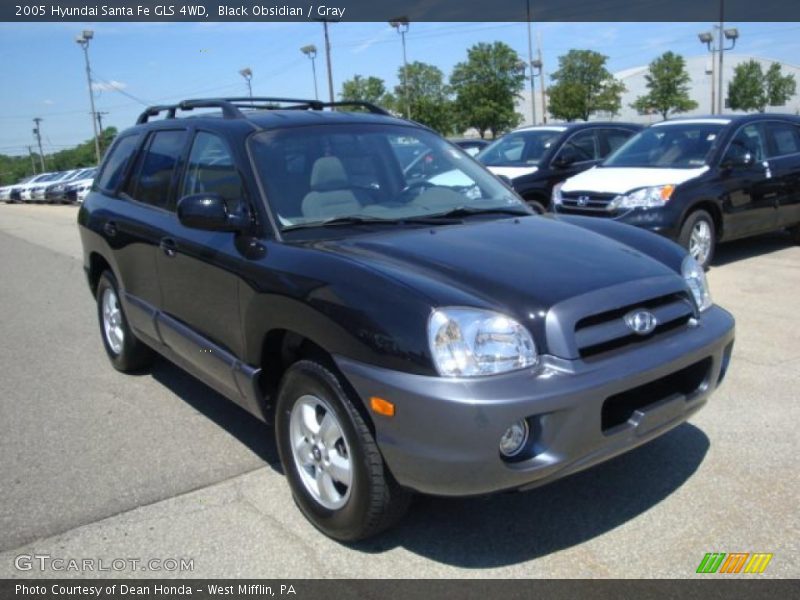 Black Obsidian / Gray 2005 Hyundai Santa Fe GLS 4WD