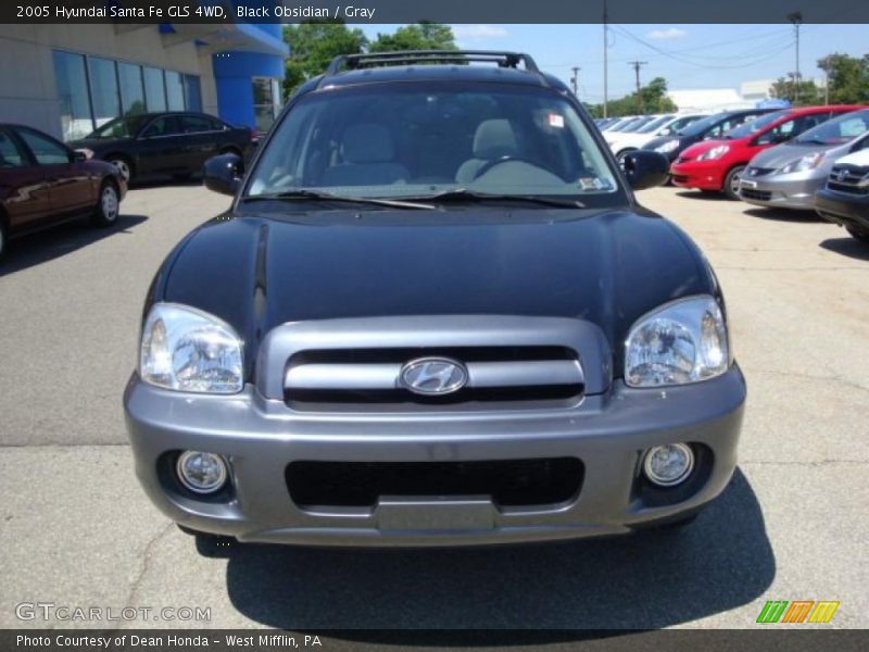 Black Obsidian / Gray 2005 Hyundai Santa Fe GLS 4WD
