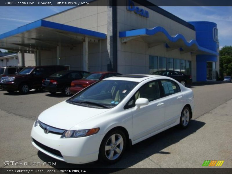 Taffeta White / Ivory 2006 Honda Civic EX Sedan