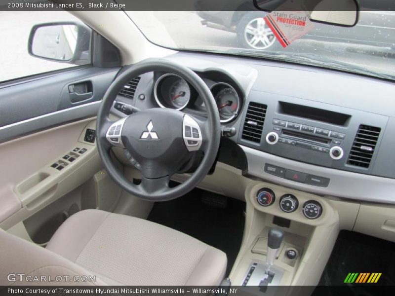 Black / Beige 2008 Mitsubishi Lancer ES