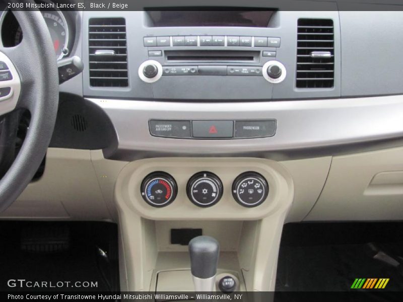 Black / Beige 2008 Mitsubishi Lancer ES