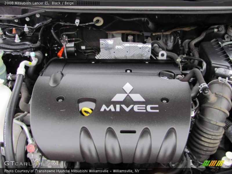 Black / Beige 2008 Mitsubishi Lancer ES