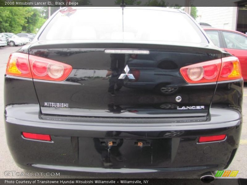 Black / Beige 2008 Mitsubishi Lancer ES