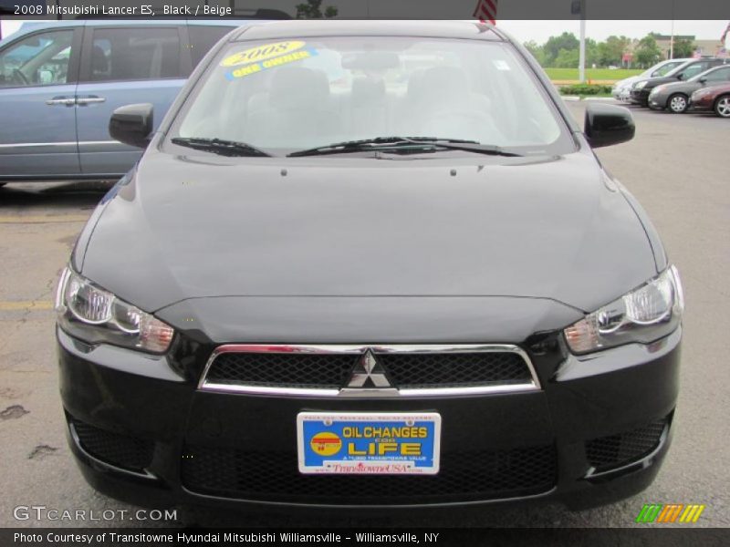 Black / Beige 2008 Mitsubishi Lancer ES