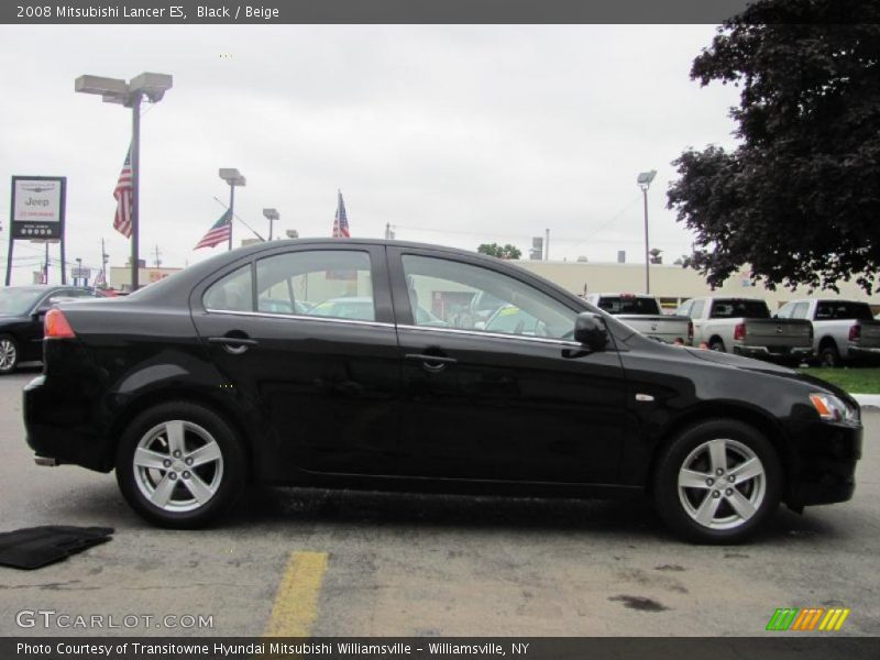 Black / Beige 2008 Mitsubishi Lancer ES